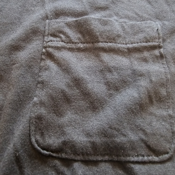 Goodfellow Mens LS 1 Pocket Black Shirt - Picture 2 of 3
